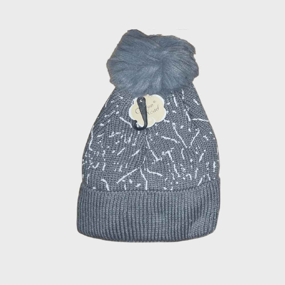 Cotton Road Beanies with paint detail - blue